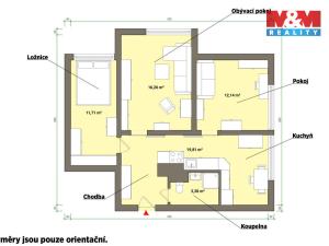 Prodej bytu 3+1, Tachov, Zárečná, 63 m2