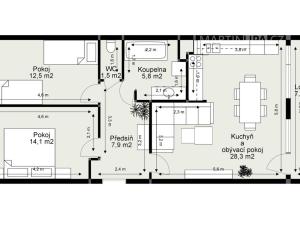 Prodej bytu 3+kk, Praha - Střížkov, Vysočanská, 71 m2