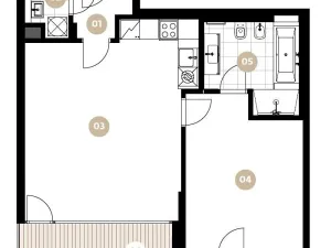 Pronájem bytu 2+kk, Praha - Smíchov, Holečkova, 70 m2