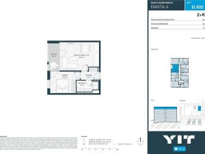 Prodej bytu 2+kk, Praha - Hlubočepy, Wassermannova, 44 m2