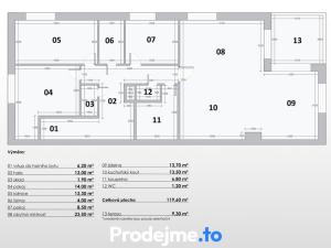 Prodej bytu 4+kk, Rudná, Hořelická, 119 m2