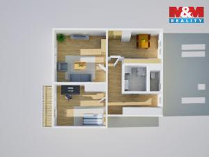 Prodej bytu 2+1, Litvínov - Horní Litvínov, U Zámeckého parku, 58 m2