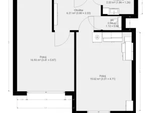 Pronájem bytu 2+kk, Brno, Valtická, 44 m2