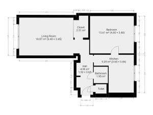 Pronájem bytu 2+1, Praha - Michle, Jihlavská, 53 m2