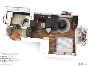 Prodej bytu 1+kk, Mukařov - Srbín, Šípková, 30 m2