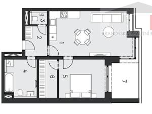 Pronájem bytu 2+kk, Brandýs nad Labem-Stará Boleslav, Dřevčická, 62 m2