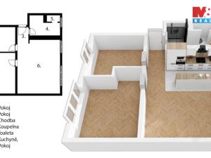 Prodej bytu 3+kk, Ostrava - Hrabová, U Kotelny, 66 m2