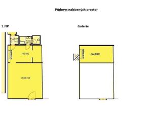 Pronájem obchodního prostoru, Praha - Karlín, Šaldova, 57 m2