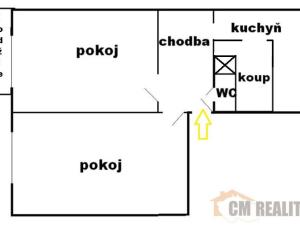 Pronájem bytu 2+1, Prostějov, Moravská, 55 m2