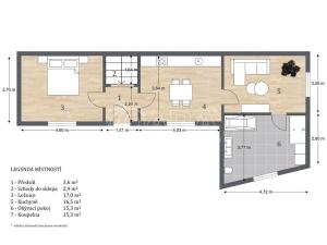 Prodej rodinného domu, Kamenný Most, 70 m2