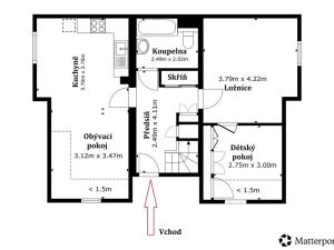 Prodej bytu 4+kk, Králův Dvůr - Levín, Na Vyhlídce, 82 m2