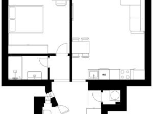 Prodej bytu 2+kk, Praha - Nusle, U křížku, 50 m2