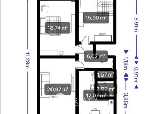 Pronájem bytu 3+1, Teplice, Josefa Hory, 79 m2