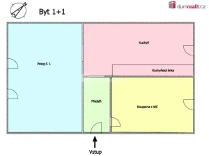 Prodej bytu 1+1, Nejdek, Poštovní, 35 m2
