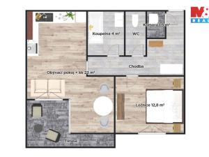Pronájem bytu 2+kk, Brandýs nad Labem-Stará Boleslav - Brandýs nad Labem, 52 m2