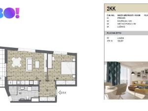 Pronájem bytu 2+kk, Ostrava, F. X. Riepla, 54 m2