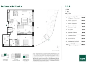 Prodej bytu 3+kk, Praha - Smíchov, Nádražní, 89 m2