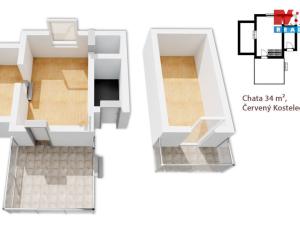 Prodej chaty, Červený Kostelec, Chrby, 34 m2