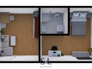 Pronájem bytu 1+1, Nový Bor, Riegrova, 30 m2