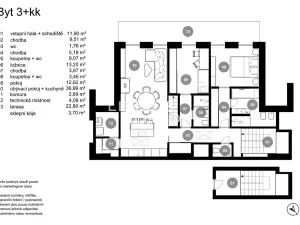 Prodej bytu 3+kk, Praha - Vinohrady, Italská, 110 m2