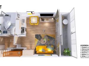 Pronájem bytu 1+kk, Brno, Švermova, 30 m2