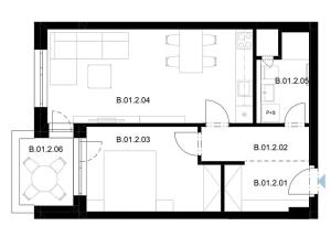 Prodej bytu 2+kk, Pardubice, Jozefa Gabčíka, 49 m2