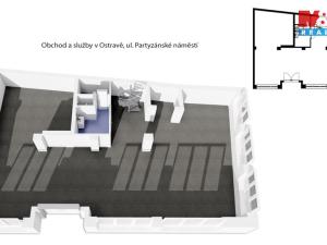 Pronájem obchodního prostoru, Ostrava - Moravská Ostrava, Partyzánské náměstí, 144 m2