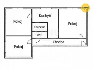 Pronájem bytu 3+1, Zlín, L. Váchy, 66 m2