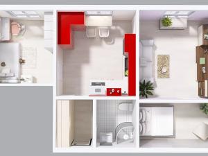 Prodej bytu 3+1, Úpice, Národní, 50 m2