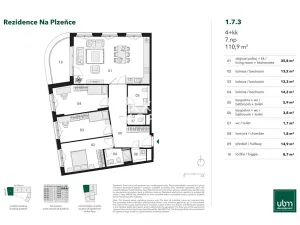 Prodej bytu 4+kk, Praha - Smíchov, Nádražní, 111 m2