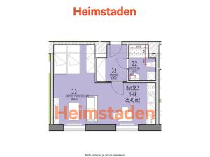 Pronájem bytu 1+kk, Havířov - Město, Jana Švermy, 35 m2