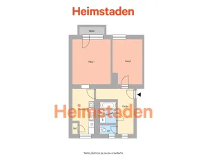 Pronájem bytu 2+1, Ostrava - Mariánské Hory, Výstavní, 56 m2
