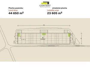 Pronájem výrobních prostor, Ledce, 23605 m2
