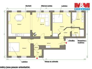 Pronájem bytu 3+1, Mariánské Lázně, Mladějovského, 86 m2