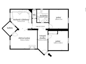 Prodej bytu 3+1, Moravské Budějovice, Na Výsluní, 93 m2