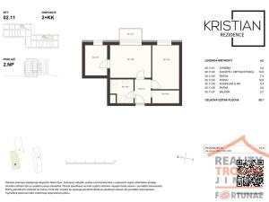 Prodej bytu 2+kk, Hradec Králové, Pod Zámečkem, 50 m2