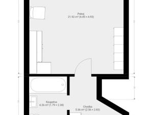 Pronájem bytu 1+kk, Brno, Sedláčkova, 32 m2