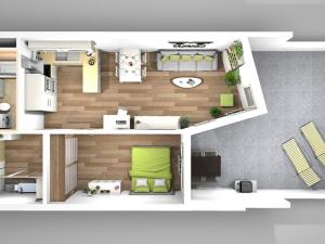 Pronájem bytu 2+kk, Praha - Prosek, Kytlická, 53 m2