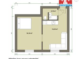 Prodej bytu 1+1, Mariánské Lázně, Družstevní, 35 m2