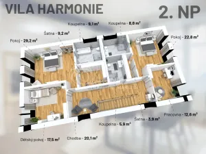 Pronájem rodinného domu, Vestec, V Lukách, 313 m2