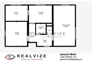 Prodej bytu 3+1, Dříteň, 66 m2