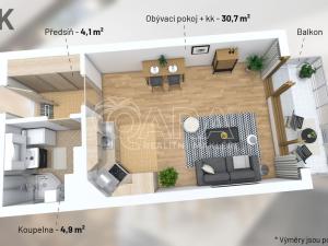Prodej bytu 1+kk, Praha - Zličín, Vřesovická, 37 m2