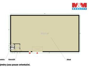 Pronájem skladu, Osek, 398 m2