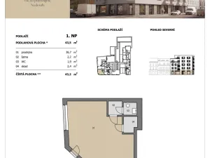 Prodej obchodního prostoru, Brno - Husovice, Vranovská, 43 m2