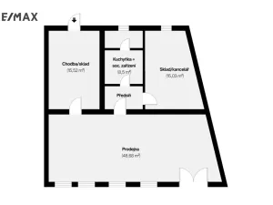 Pronájem obchodního prostoru, Praha - Nové Město, Lípová, 92 m2