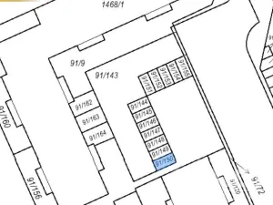 Prodej garážového stání, Hradec Králové, 13 m2