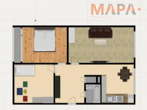 Prodej bytu 3+1, Jirkov, Tkalcovská, 69 m2