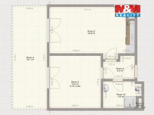 Pronájem bytu 2+kk, Plzeň, Safírová, 45 m2