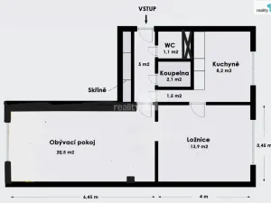 Prodej bytu 2+1, Praha - Břevnov, Myslivečkova, 53 m2