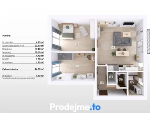 Prodej bytu 3+kk, Klíčany, Na Cihelně, 86 m2